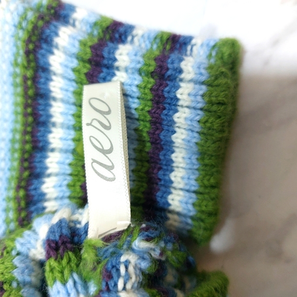 SOLD! ***⛄️Aero Striped Convertible Flip-Top Gloves with Cap - Size M - Picture 9 of 12
